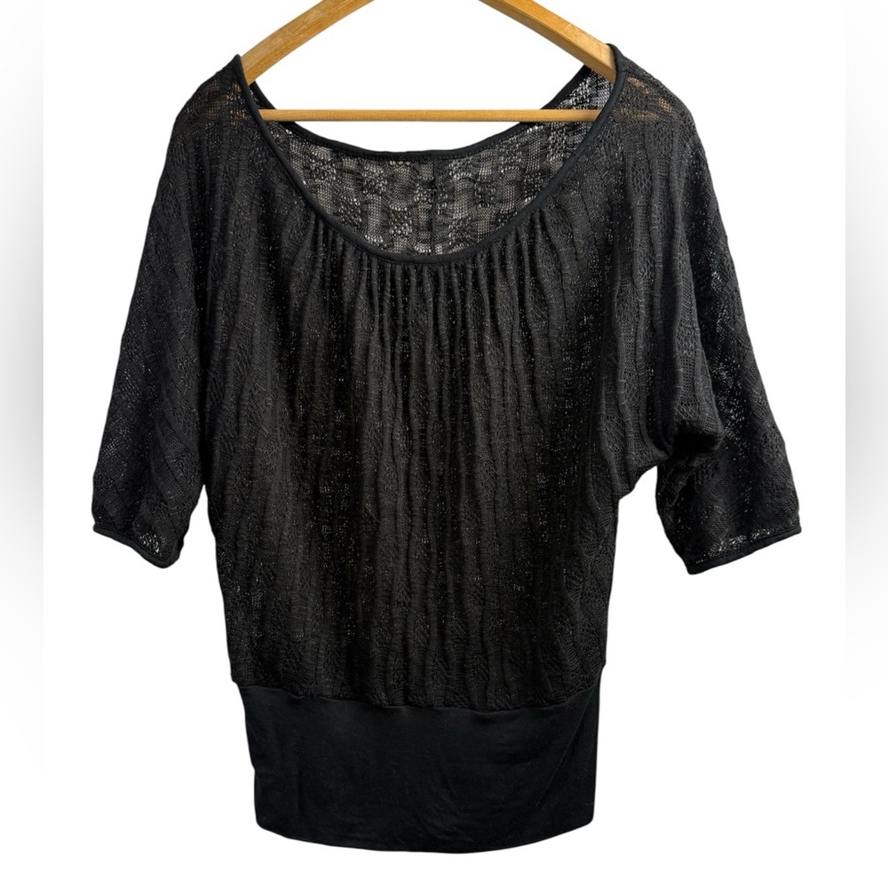 Elegant Black Women's Knit Top